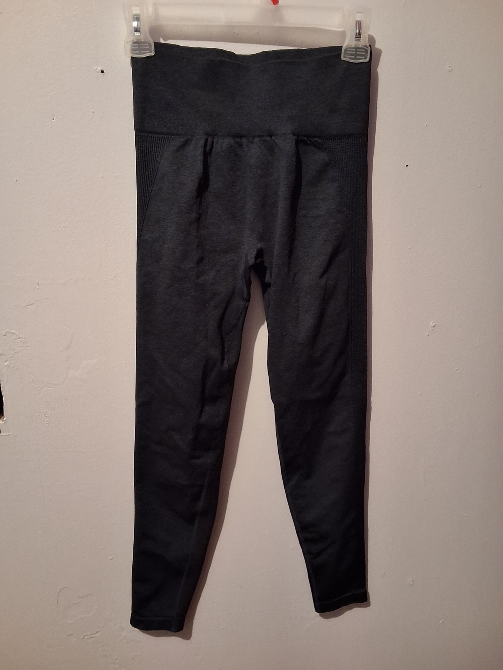 High-Waist Performance Leggings - Black Blueish